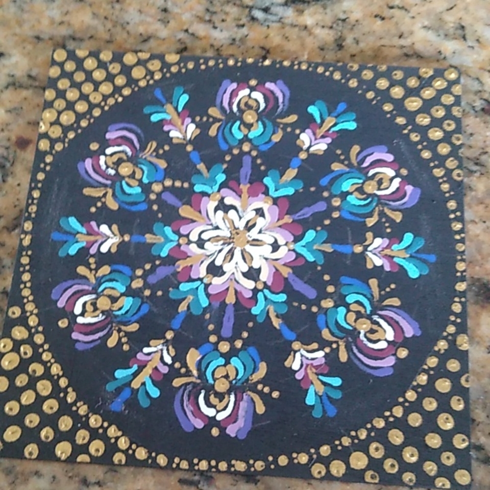 Hand Painted Mandala